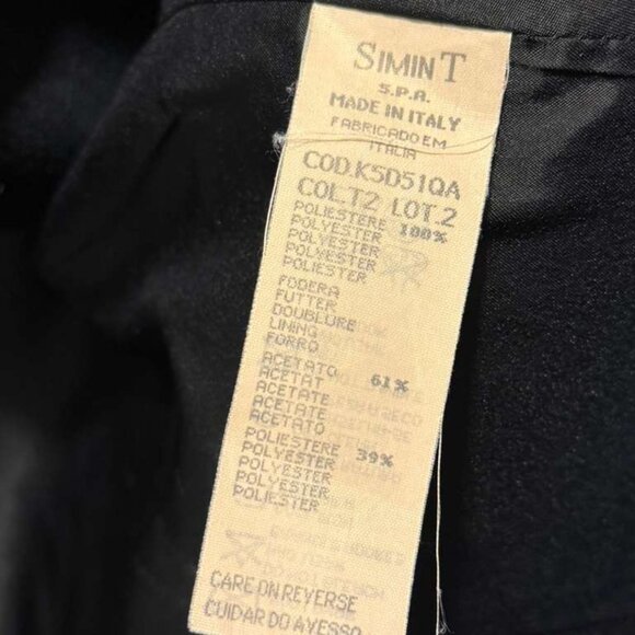 Armani Jeans Dark Navy Blazer | Made in Italy | Perfect Tailoring | Size US 6 - Picture 5 of 7